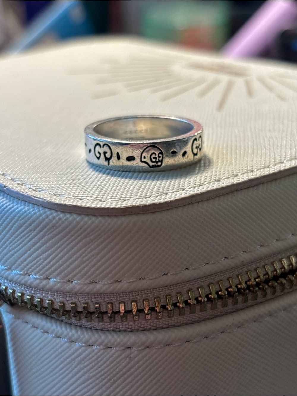 Gucci Ghost Ring Size 9 Sterling Silver